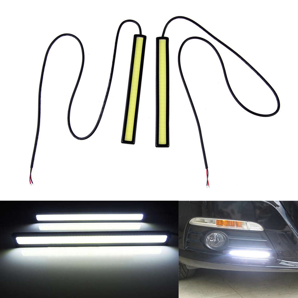 X2 Luci diurne faretto auto 17cm DRLs Led Cob DAYTIME WATERPROOF X2 Luci diurne faretto auto 17cm DRLs Led Cob DAYTIME WATERPROOF